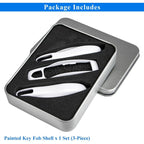 Porsche Key Shell Replacement 3-Piece Painted Key Fob Cover Shell
