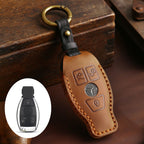 Carsine Mercedes Benz Leather Car Key Cover 2,3 Button Brown / 3 Button