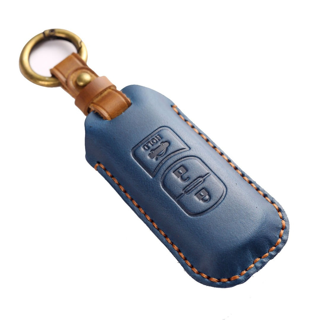 Mazda Angkesaila CX4 CX5 CX8 CX9 CX30 Atez Leder-Autoschlüsselhülle mit 2 und 3 Tasten