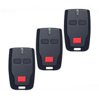 3 PCS BFT Mitto B2 Garage Remote - 433.92MHz 2-Channel Fob for Electric Gates