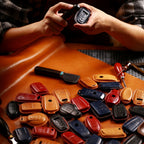 Premium Audi Leather Car Key Cover - Luxury Protection & Custom Fit for Audi Keys