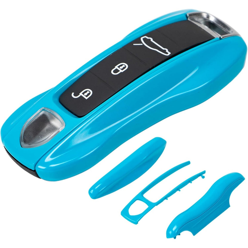 Porsche Key Shell Replacement 3-Piece Painted Key Fob Cover Shell