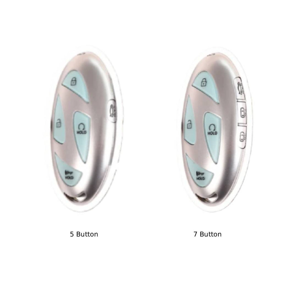 Étui en cuir pour clé de voiture Hyundai 5,7 boutons