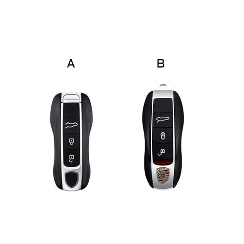 Carsine Porsche Key Fob Cover | Genuine Leather, Waterproof Design | Fits All Models Brown / A