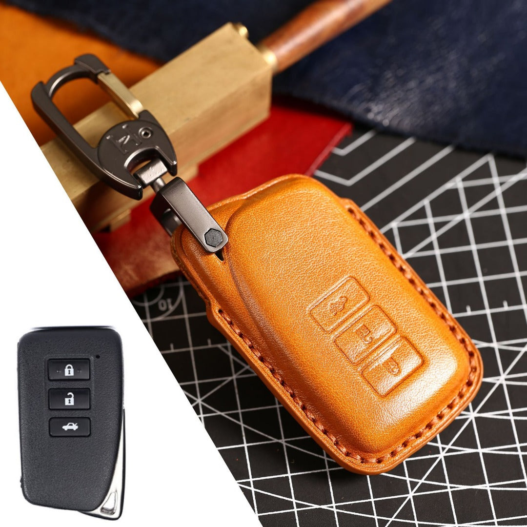 Luxury Lexus Key Fob Case - Handmade Genuine Leather Protector Cover |Fits All Models