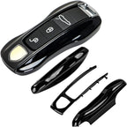 Porsche Key Shell Replacement 3-Piece Painted Key Fob Cover Shell