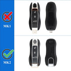 Porsche Key Shell Replacement 3-Piece Painted Key Fob Cover Shell