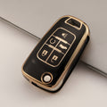 Carsine Chevrolet Holden GMC Car Key Case Golden Edge Black / Key case