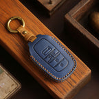 Carsine Toyota Sena Grevia Alphard Vellfire Leather Car Key Cover 4,5,6 Button Black / 4 Button