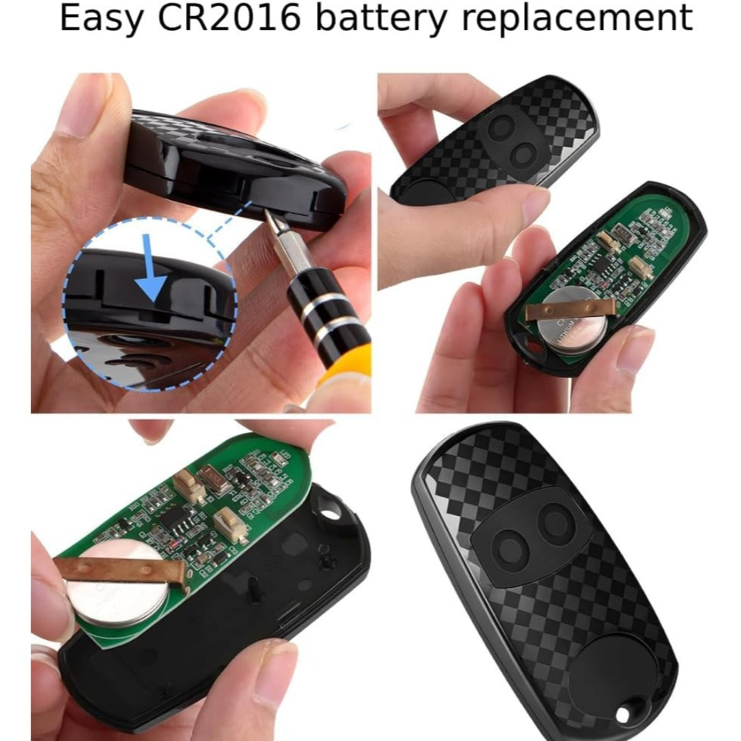 Carsine 3 Pack Came Garage Door Remote Control Key, 433.92MHZ, Universal Gate Fob Remote Compatible with CAM TOP-432EE, TOP-432EV,TOP432-NA 432 EE