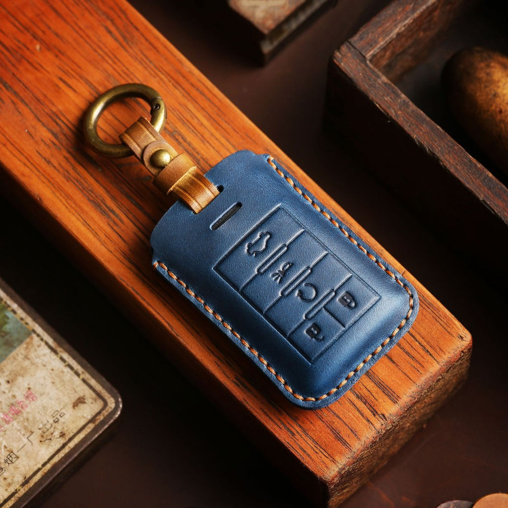 Cadillac Leder-Autoschlüsselhülle mit 4,5 Tasten