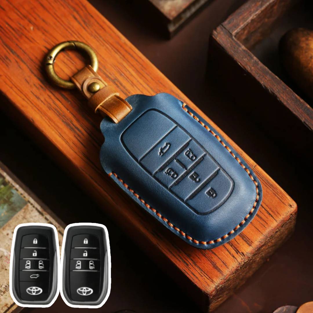 Toyota Leather Car Key Cover 4,5 Button