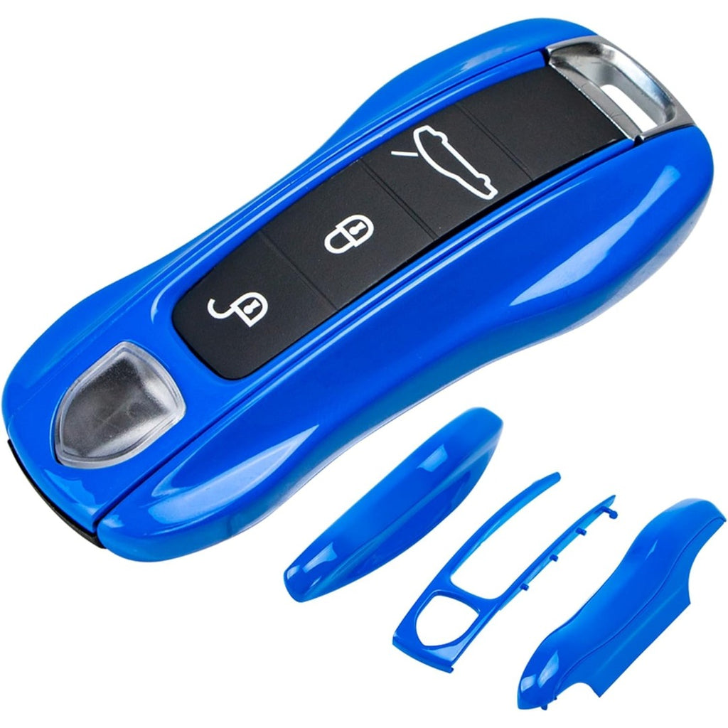 Porsche Key Shell Replacement 3-Piece Painted Key Fob Cover Shell