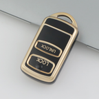 Carsine Golden Edge TPU key fob cover for Mitsubishi Lancer ASX - front view