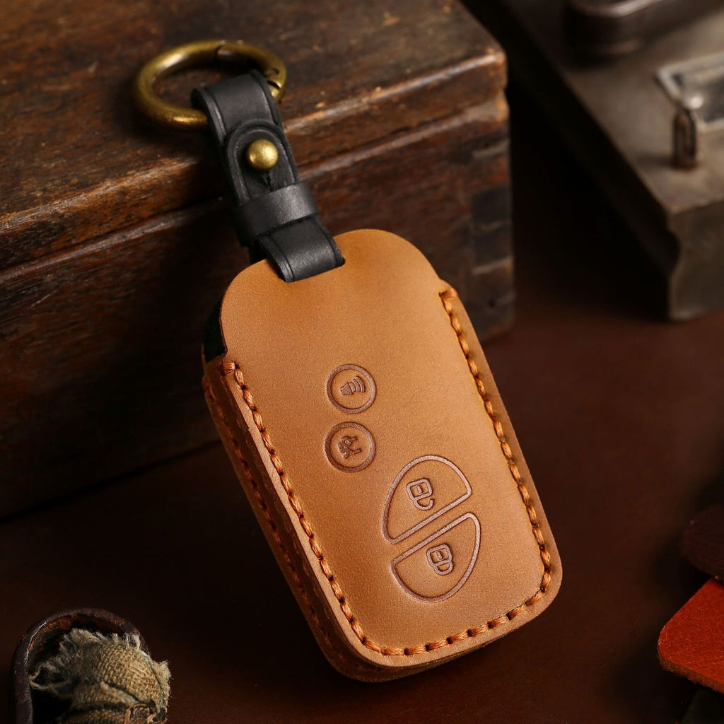 Étui de clé de voiture en cuir 3 boutons pour Lexus RX270, ES240 et LX570