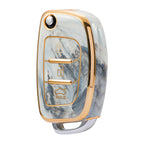 Carsine Hyundai Car Key Case Gold Inlaid With Jade