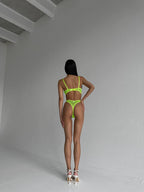 Carsine Polka Dot Thong Sexy Lingerie 2-Piece Set G string Thong Black / S