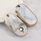 Carsine Mercedes Benz Car Key Case Gold Inlaid With Jade Grey / Key case