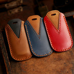 Étui de clé de voiture en cuir Mazda Angkesaila CX4 CX5 CX8 CX9 CX30 Atez 2,3 boutons