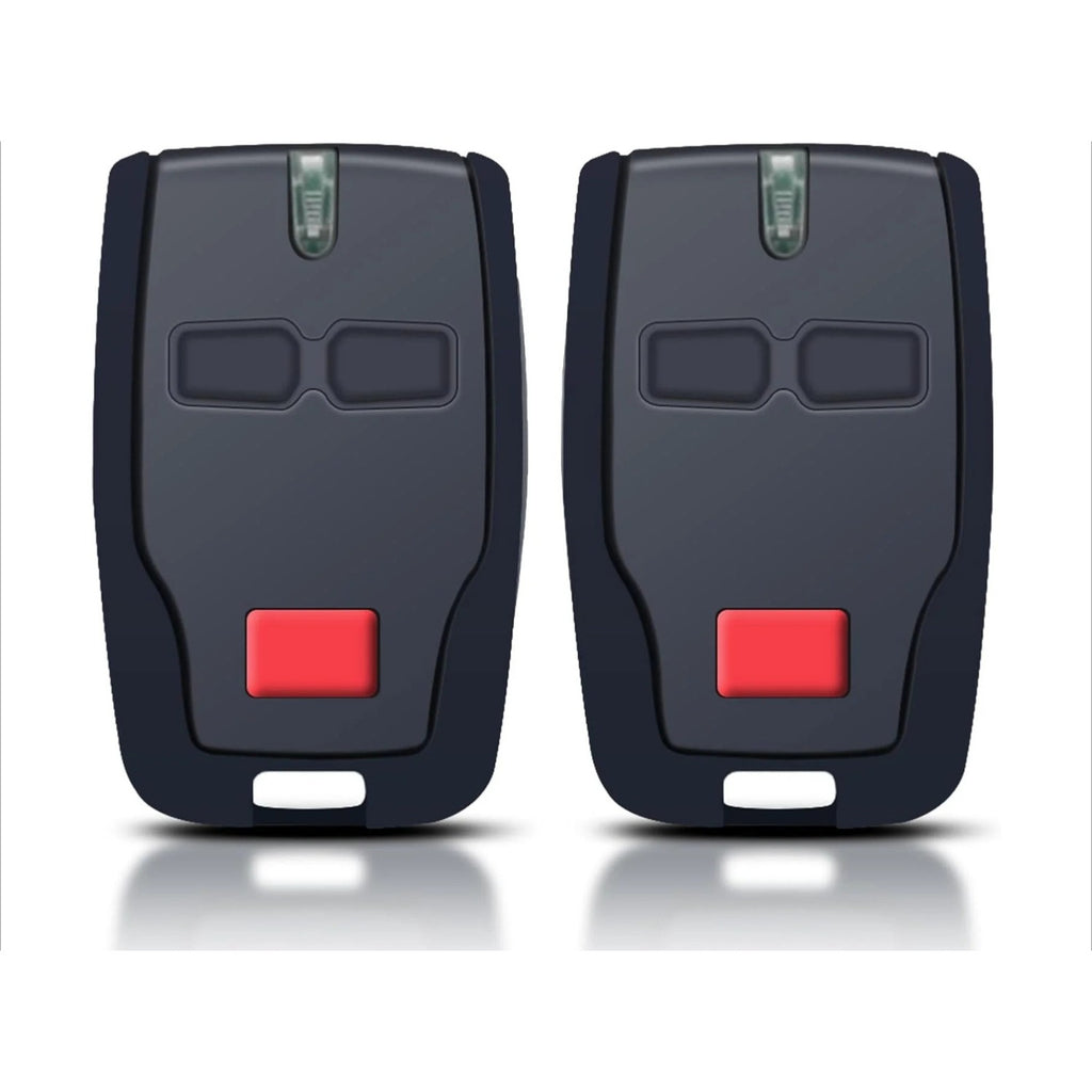 3 PCS BFT Mitto B2 Garage Remote - 433.92MHz 2-Channel Fob for Electric Gates