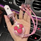 Mickey Rhinestone Car Retractable Charging Data Cable