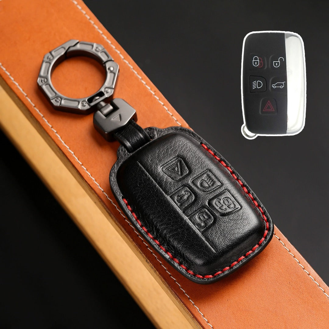 Land Rover/Jaguar Leather Key Cover | Handmade Full-Grain | Precision Fit 2010-2025 Models