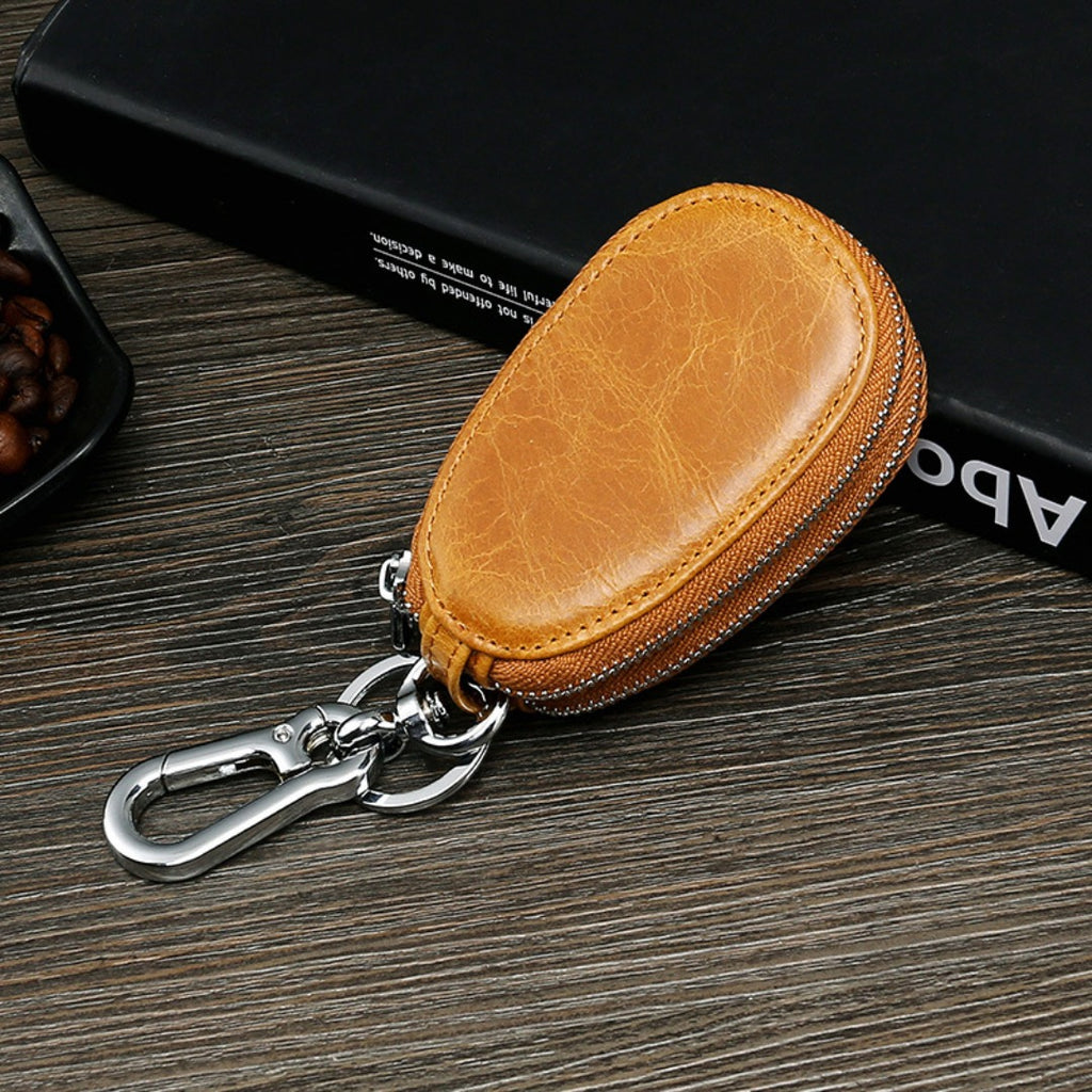 Leather Double Layer Car Key Bag Suitable for All Models