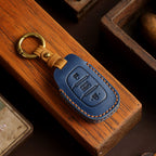 Étui de clé de voiture en cuir 3 boutons pour Hyundai Elantra, IX25 Festa et IX35 Verna