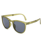 Carsine women's folding air cushion sunglasses green+gray