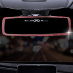 Carsine Rhinestone car rearview mirror Red