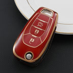 Carsine Chevrolet Car Key Case Golden Edge Red / Key case