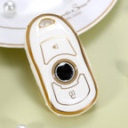 Carsine Buick Car Key Case Golden Edge White / Key case